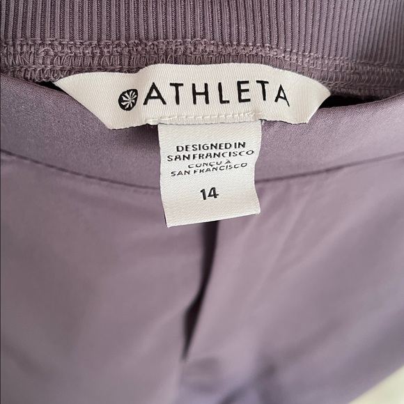 Athleta Brooklyn Ankle Pant Dusk Violet Purple Size 14 - Picture 4 of 6
